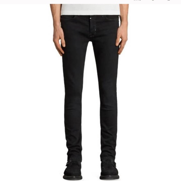 All Saints Other - All Saints Rex Black Skinny Fit Jeans Size 30